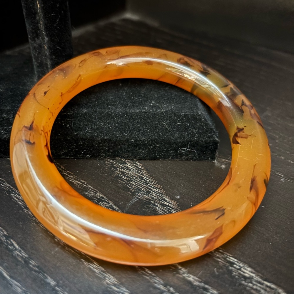 Vintage: Rootbeer, marbled, Bakelite vintage bracelet